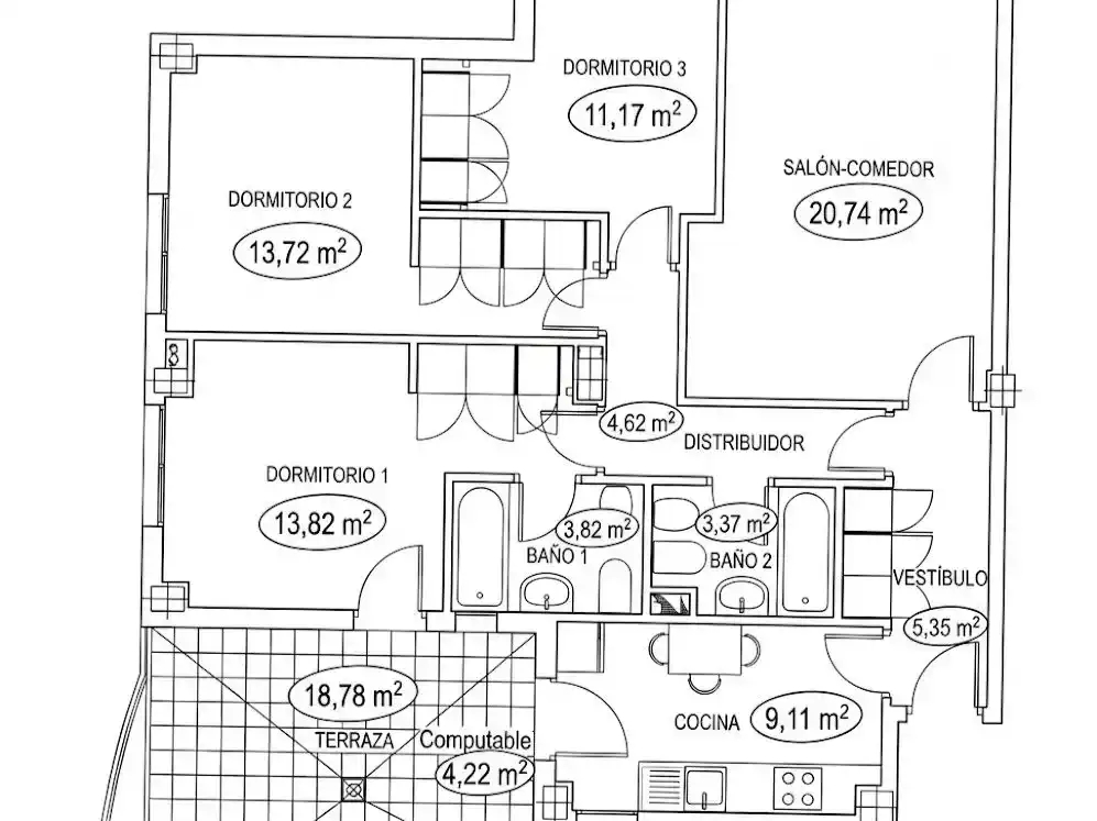 Piso en venta en  Madrid Capital con Aire acondicionado