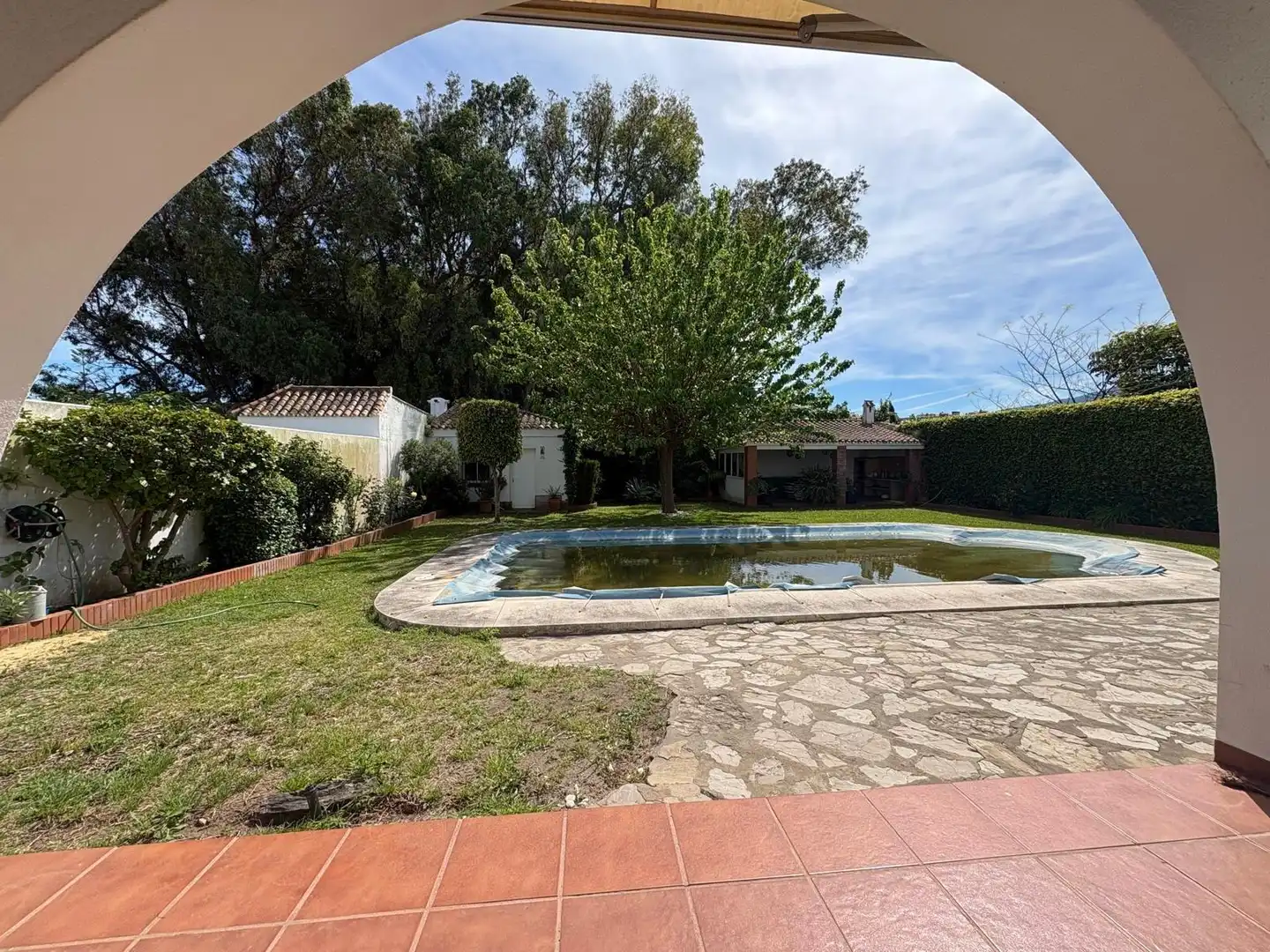 Garden of Houses for sale in Algeciras  with Air Conditioner, Private garden and Terrace