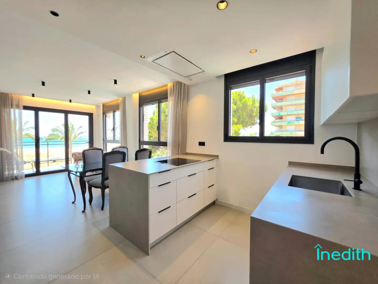 Küche von Wohnung zum Verkauf in Calafell mit Klimaanlage, Heizung und Terrasse
