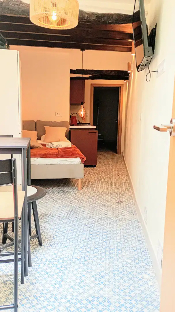Schlafzimmer von Einfamilien-Reihenhaus zum Verkauf in Calpe / Calp mit Klimaanlage, Terrasse und Abstellraum
