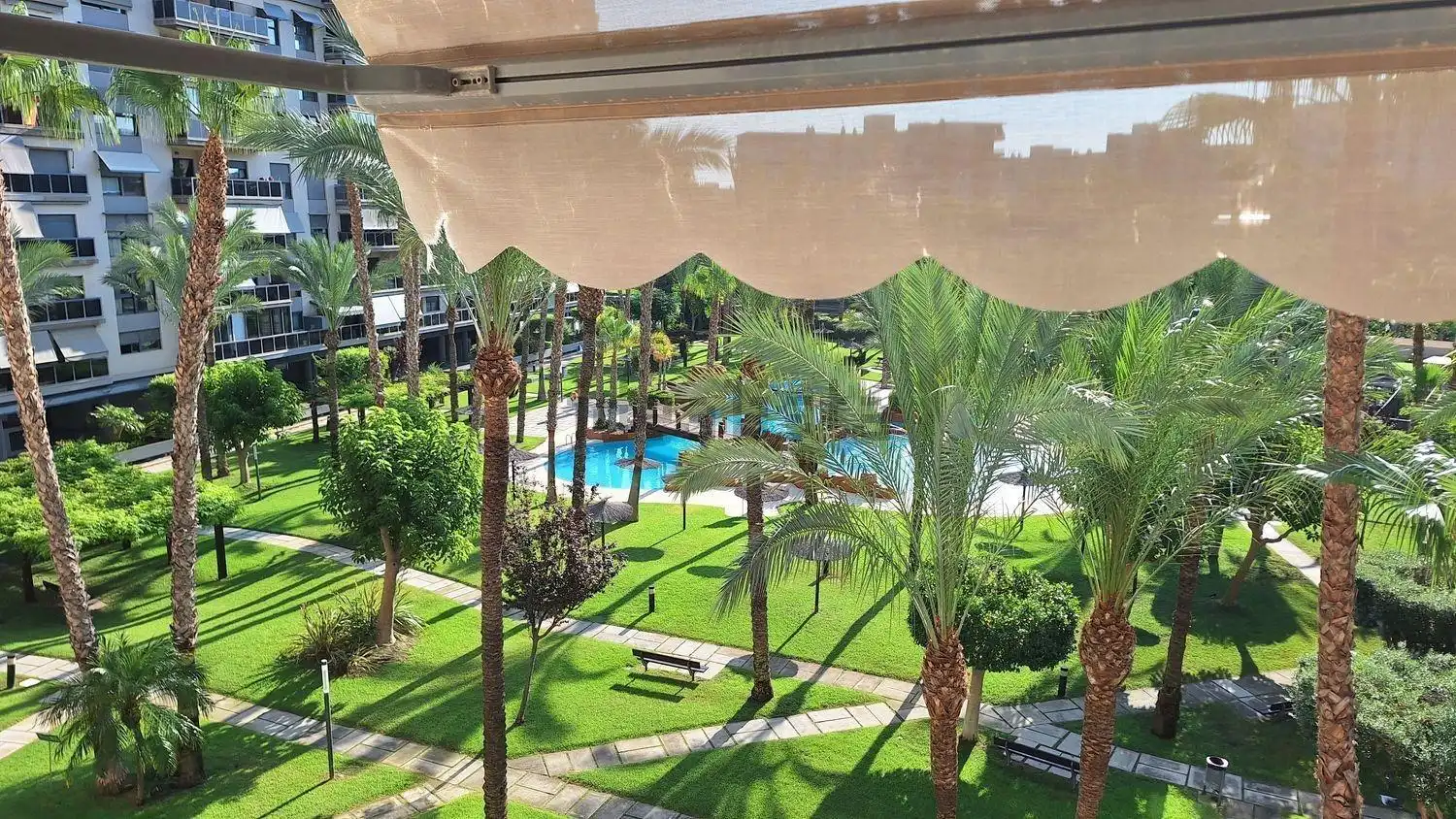 Garden of Flat for rent in Alicante / Alacant  with Air Conditioner, Heating and Terrace