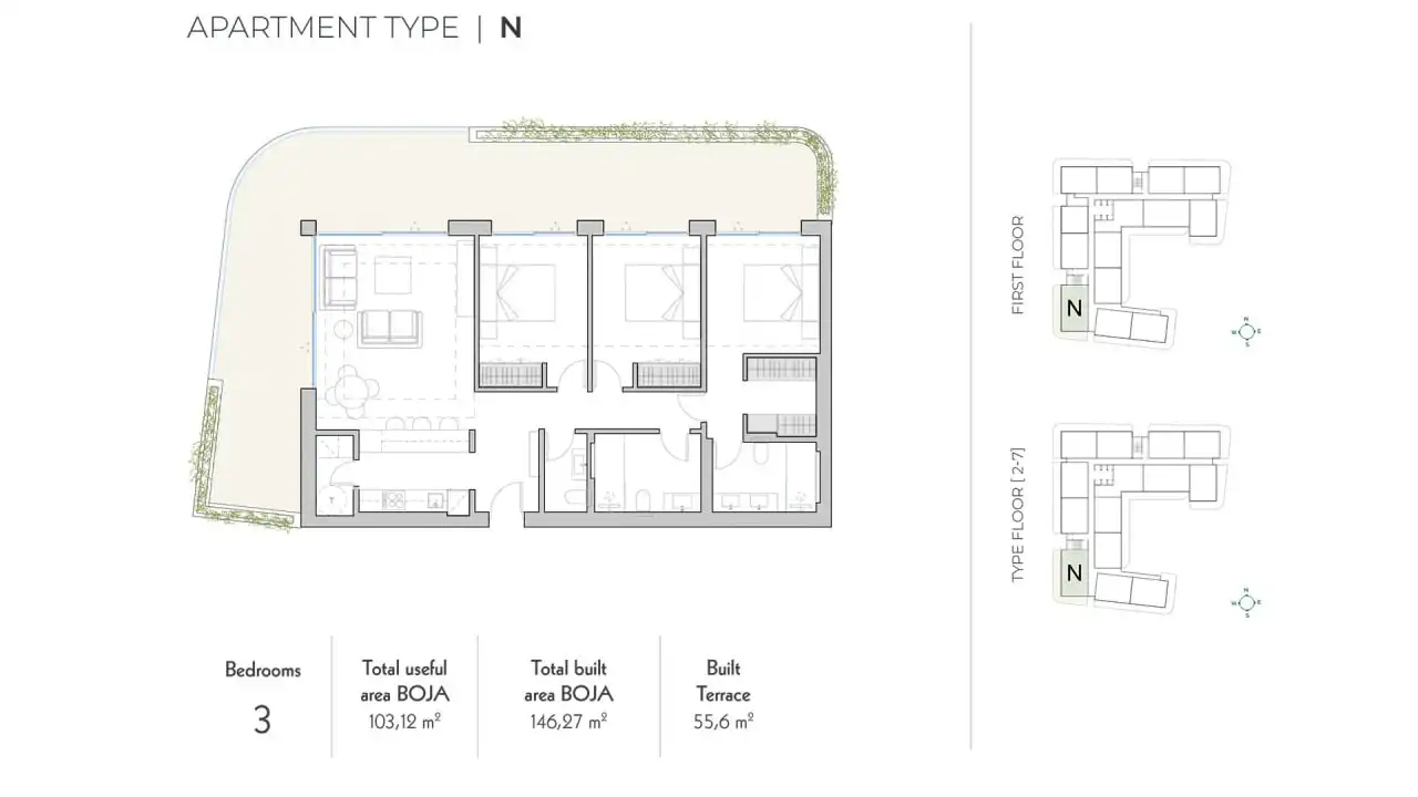 Apartamento con jardín en venta en Castillo Sohail - Myramar, imagen 38