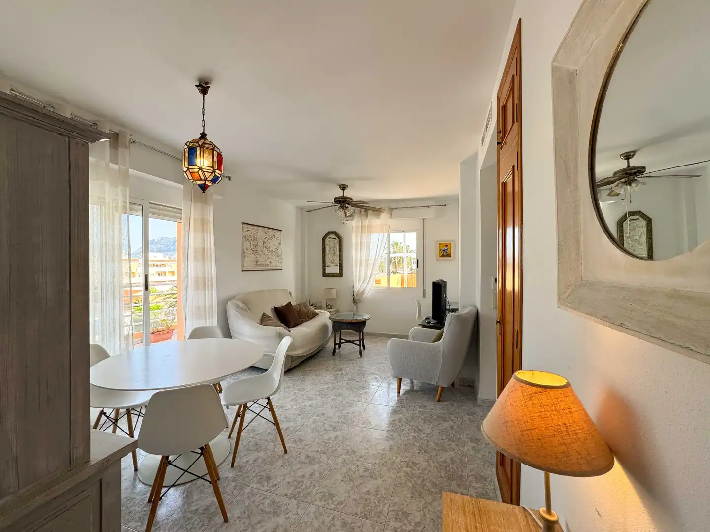 Living room of Apartments for rent in Dénia  with Air Conditioner, Terrace and Furnished