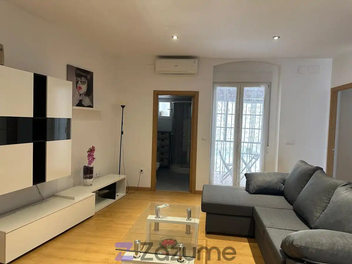 Sala d'estar de Apartament de lloguer en Valencia amb Aire condicionat, Terrassa i Moblat