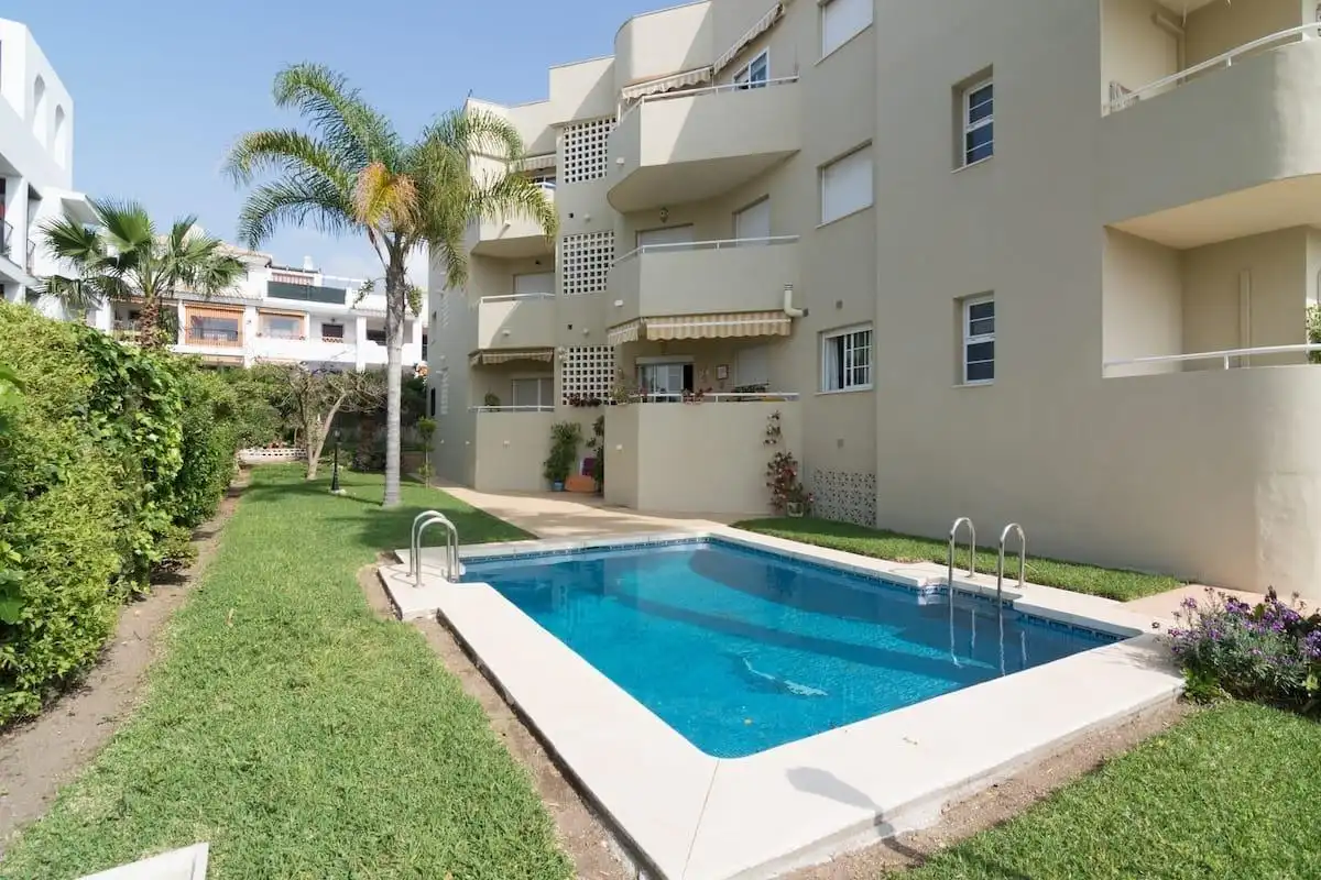 Swimming pool of Flat for sale in Torremolinos  with Air Conditioner, Private garden and Terrace