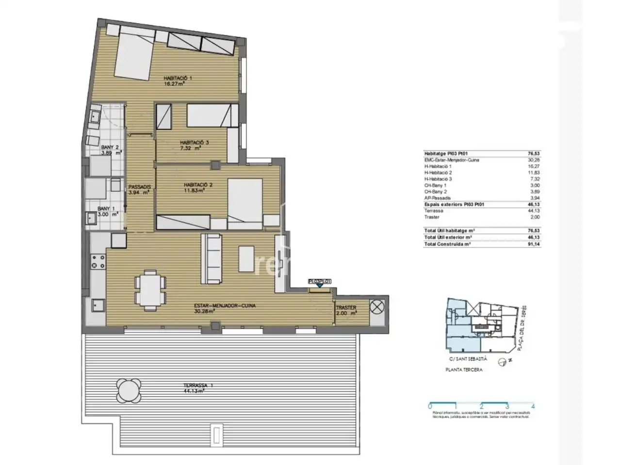 Flat for sale in Alpicat  with Heating, Parquet flooring and Terrace