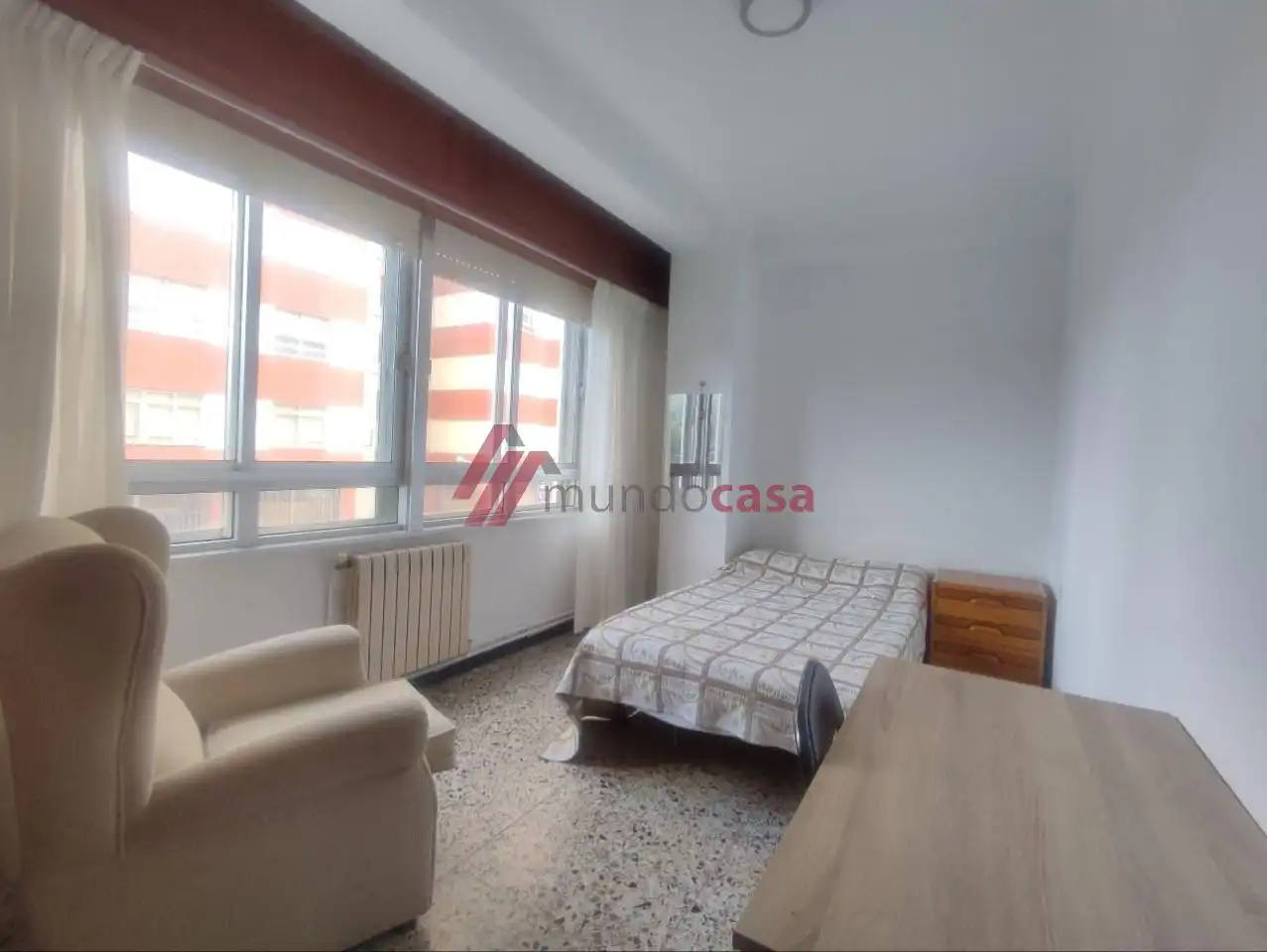 Bedroom of Flat for rent in Ferrol  with Heating and Furnished