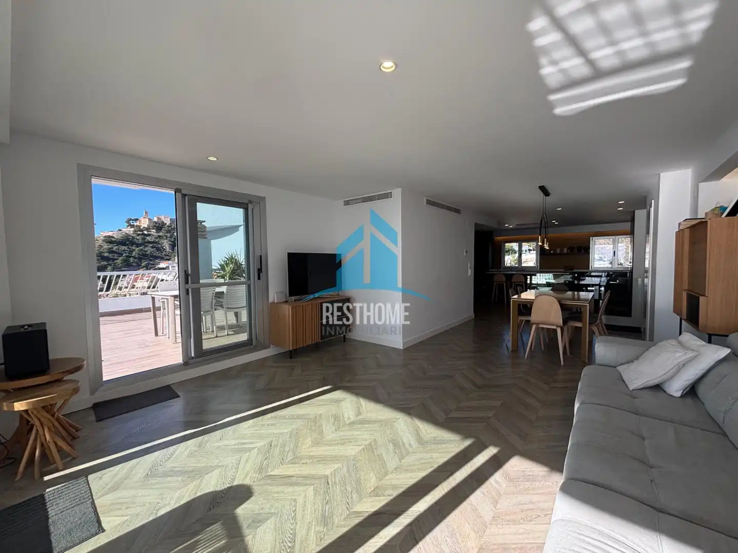 Sala d'estar de Àtic en venda en Cullera amb Terrassa, Moblat i Piscina comunitària