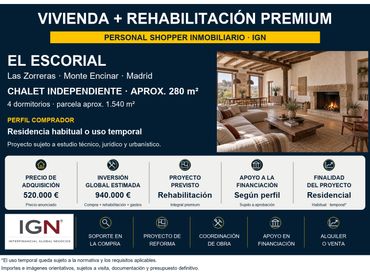 Chalet con piscina en venta en Las Zorreras - Monte Encinar