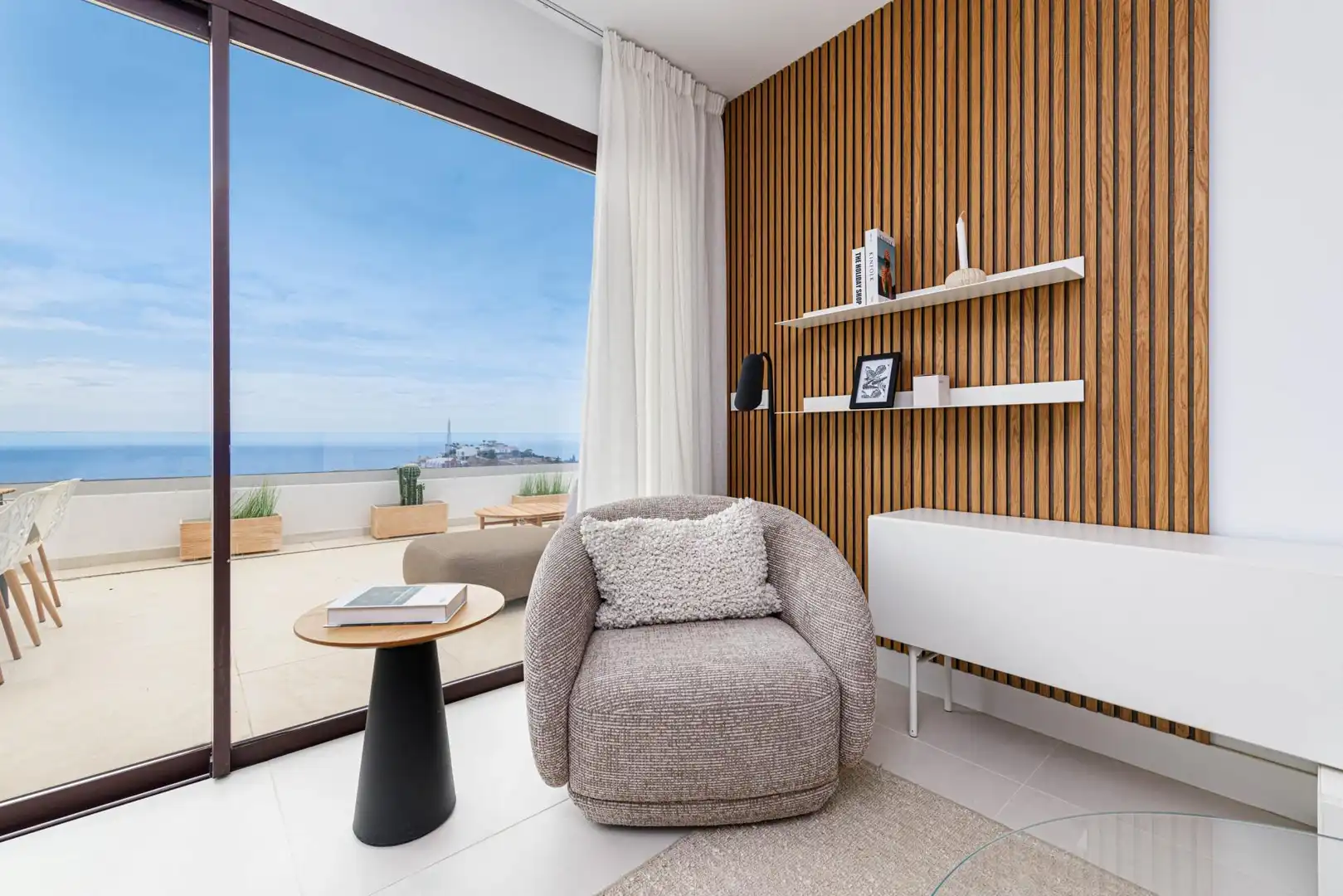 Wohnzimmer von Dachboden zum Verkauf in Fuengirola mit Gemeinschaftspool