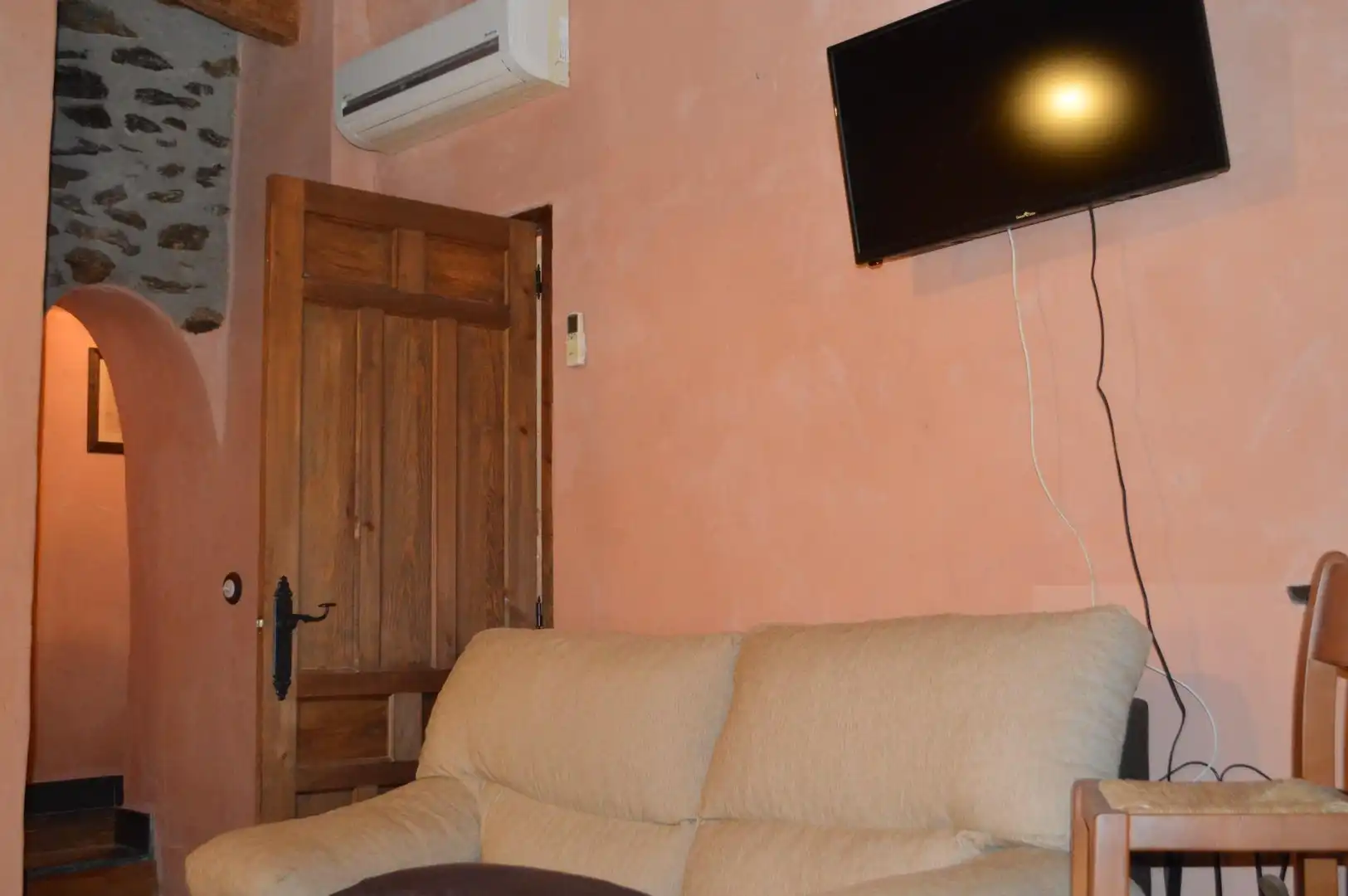 Living room of Flat for sale in Sorvilán  with Heating, Parquet flooring and Furnished
