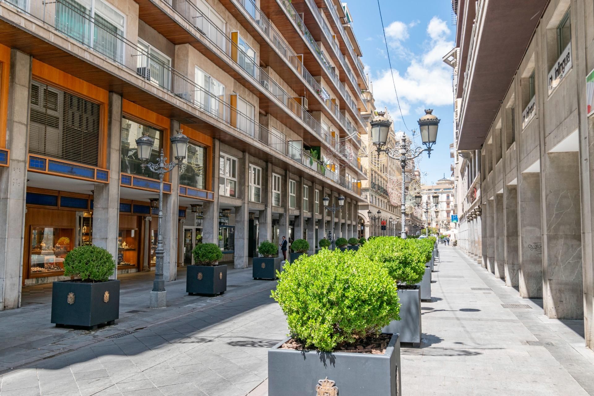 Exterior view of Flat to rent in  Granada Capital  with Heating, Parquet flooring and Terrace