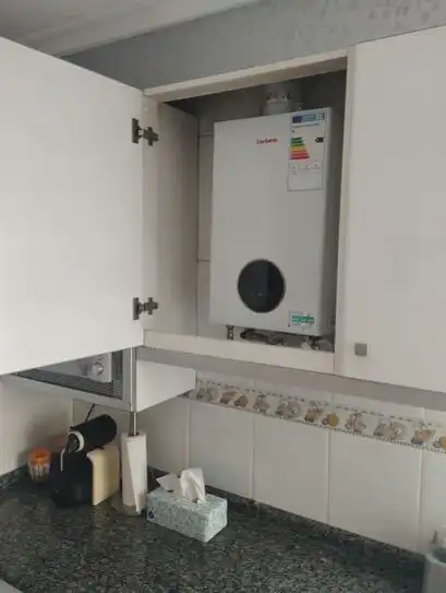 Küche von Wohnung zur Miete in Burjassot mit Klimaanlage, Möbliert und Ofen