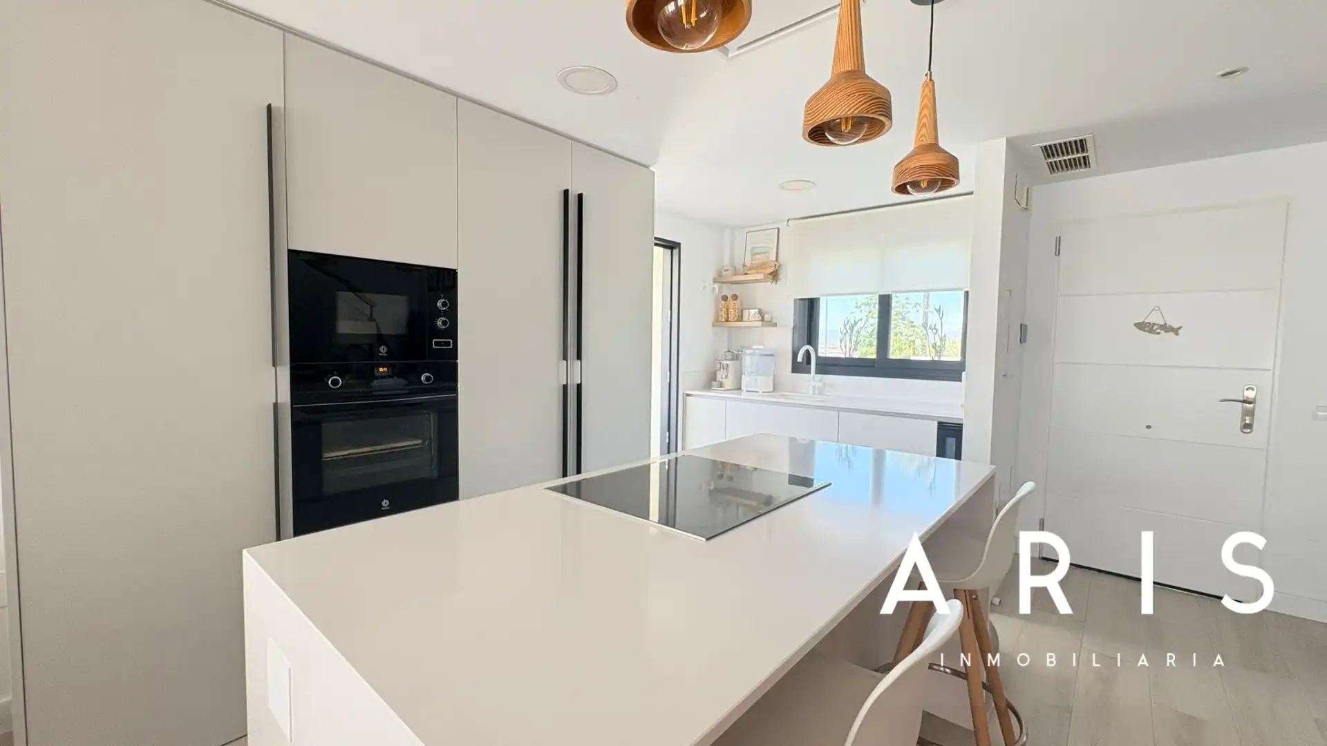 Cocina de Casa adosada en venta en Alhaurín de la Torre con Aire acondicionado, Jardín privado y Parquet
