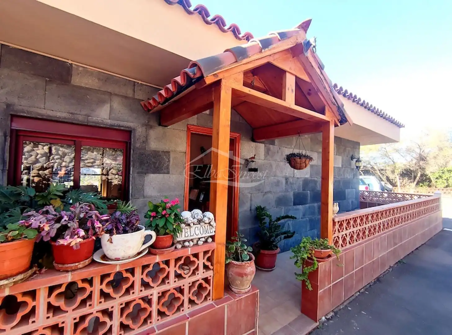 Terrassa de Casa o xalet en venda en Santiago del Teide amb Jardí privat, Terrassa i Moblat