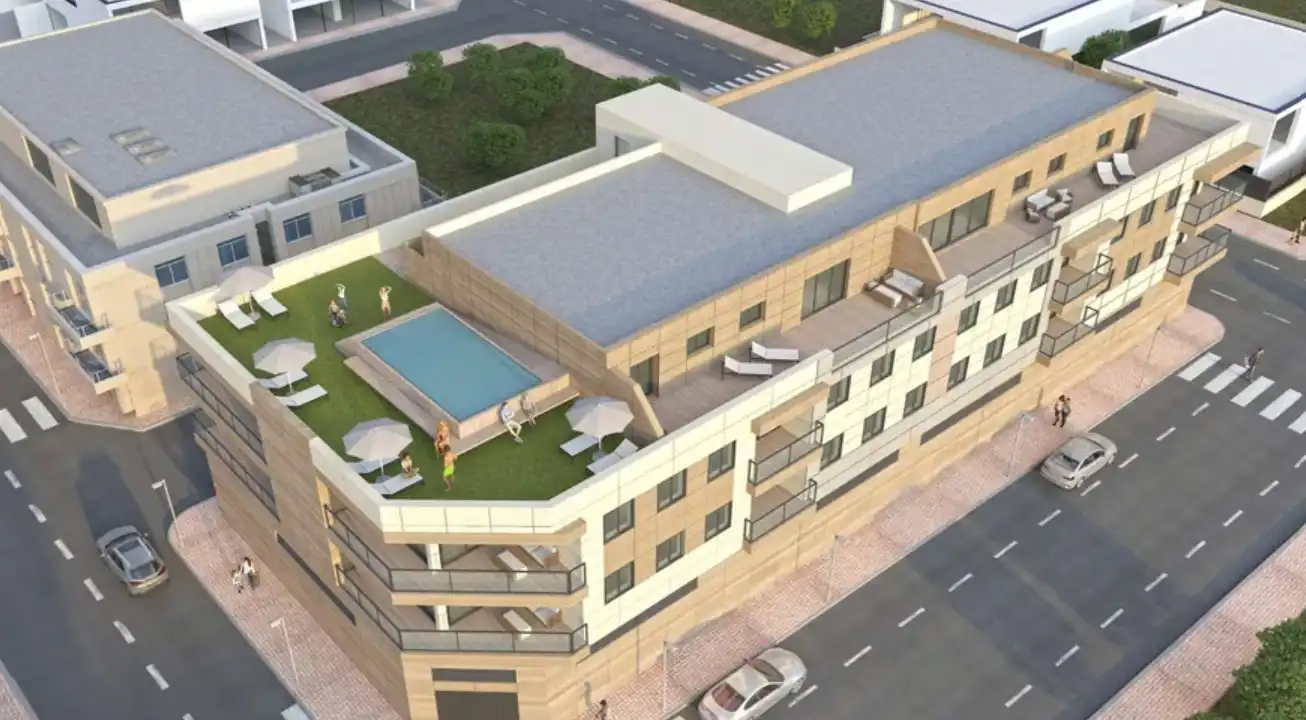 Vista exterior de Pis en venda en Águilas amb Terrassa, Traster i Piscina comunitària