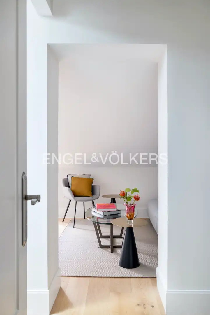 Sala d'estar de Àtic en venda en Madrid amb Aire condicionat, Calefacció i Parquet