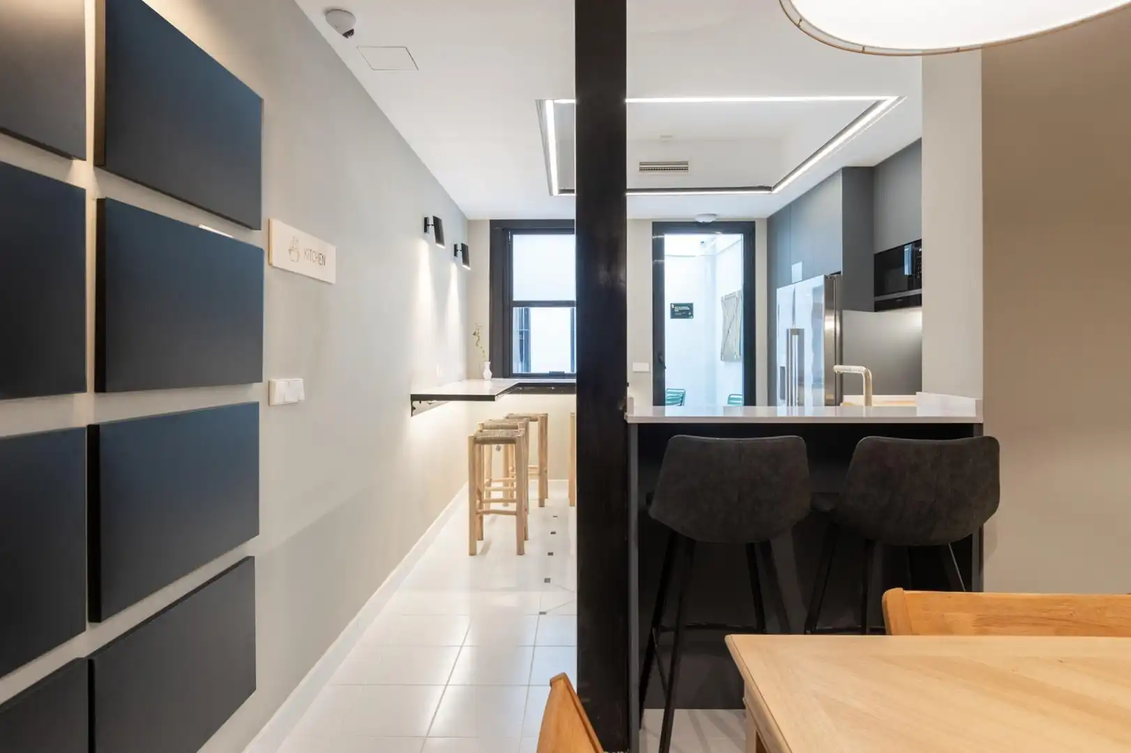 Kitchen of Study for rent in Madrid  with Air Conditioner, Heating and Furnished