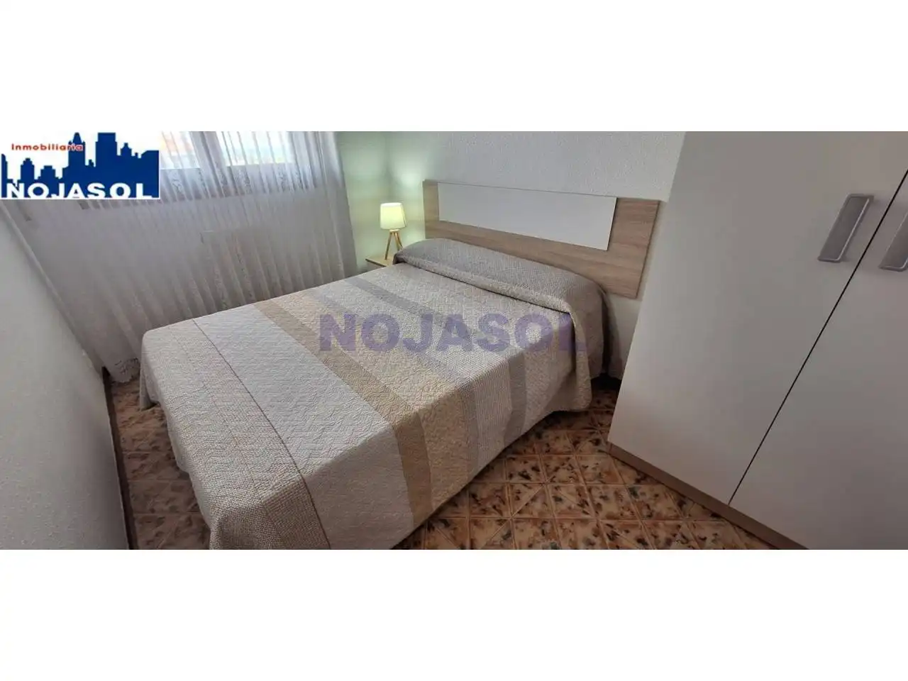 Schlafzimmer von Wohnung zur Miete in Noja mit Heizung, Terrasse und Möbliert