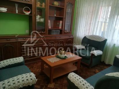 Living room of Single-family semi-detached for sale in Avilés  with Heating, Private garden and Parquet flooring