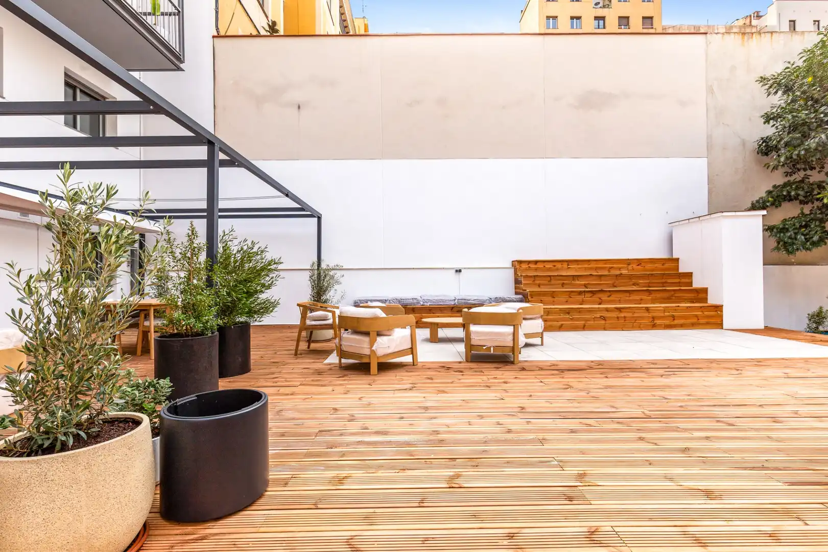 Terrasse von Erdgeschoss zum Verkauf in Barcelona mit Klimaanlage, Heizung und Terrasse
