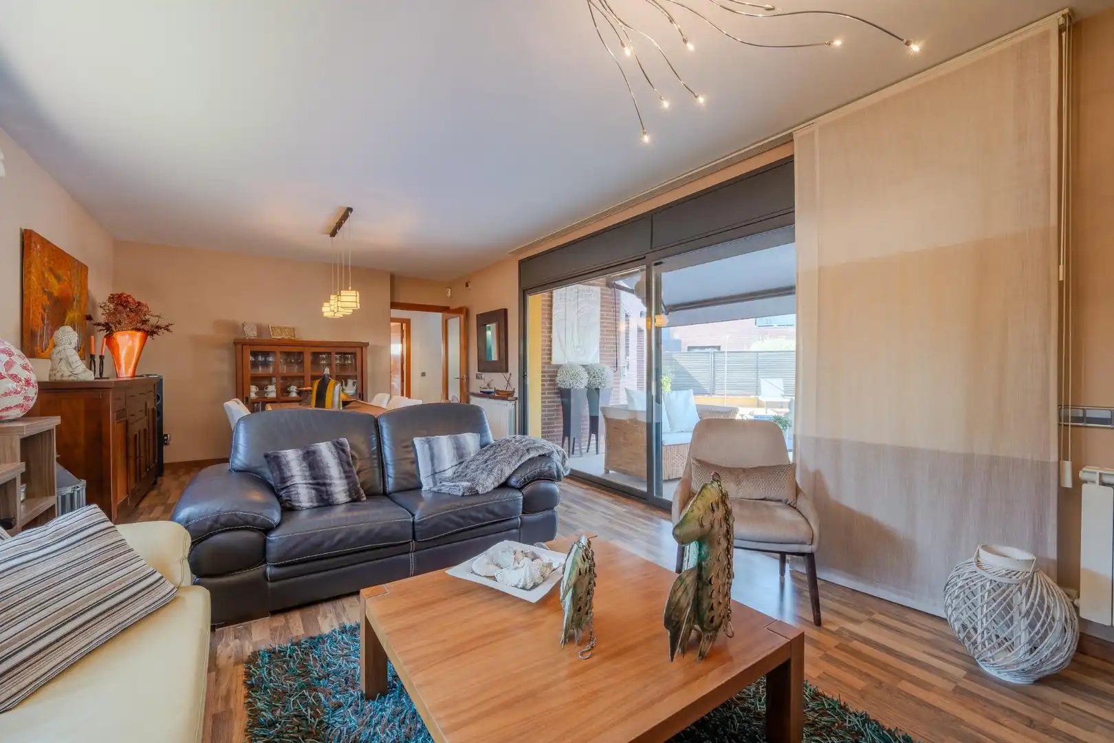 Sala d'estar de Casa o xalet en venda en Lloret de Mar amb Calefacció, Jardí privat i Terrassa