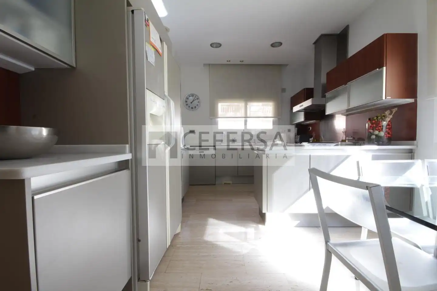 Cuina de Casa o xalet en venda en Barcelona amb Aire condicionat, Jardí privat i Terrassa