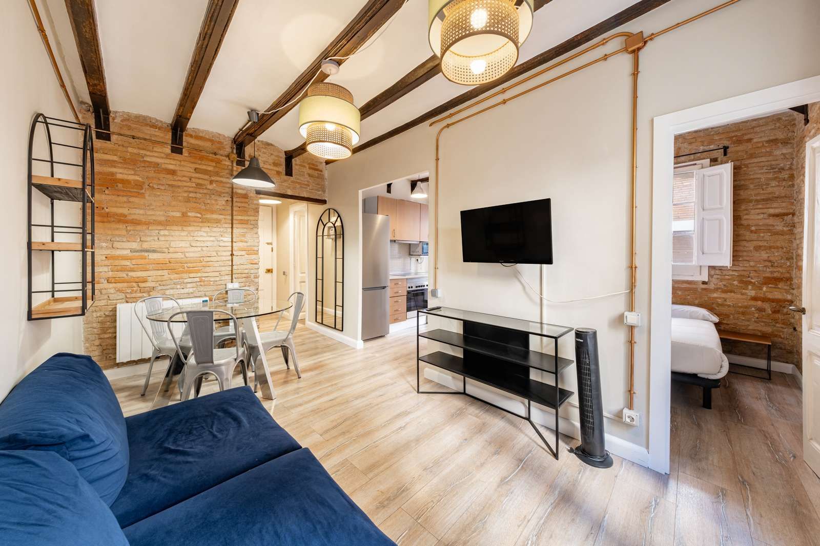 Sala d'estar de Apartament per a compartir en  Barcelona Capital amb Aire condicionat, Calefacció i Terrassa