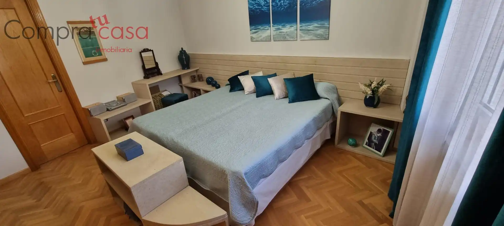 Bedroom of Flat for sale in Segovia  with Heating, Private garden and Parquet flooring