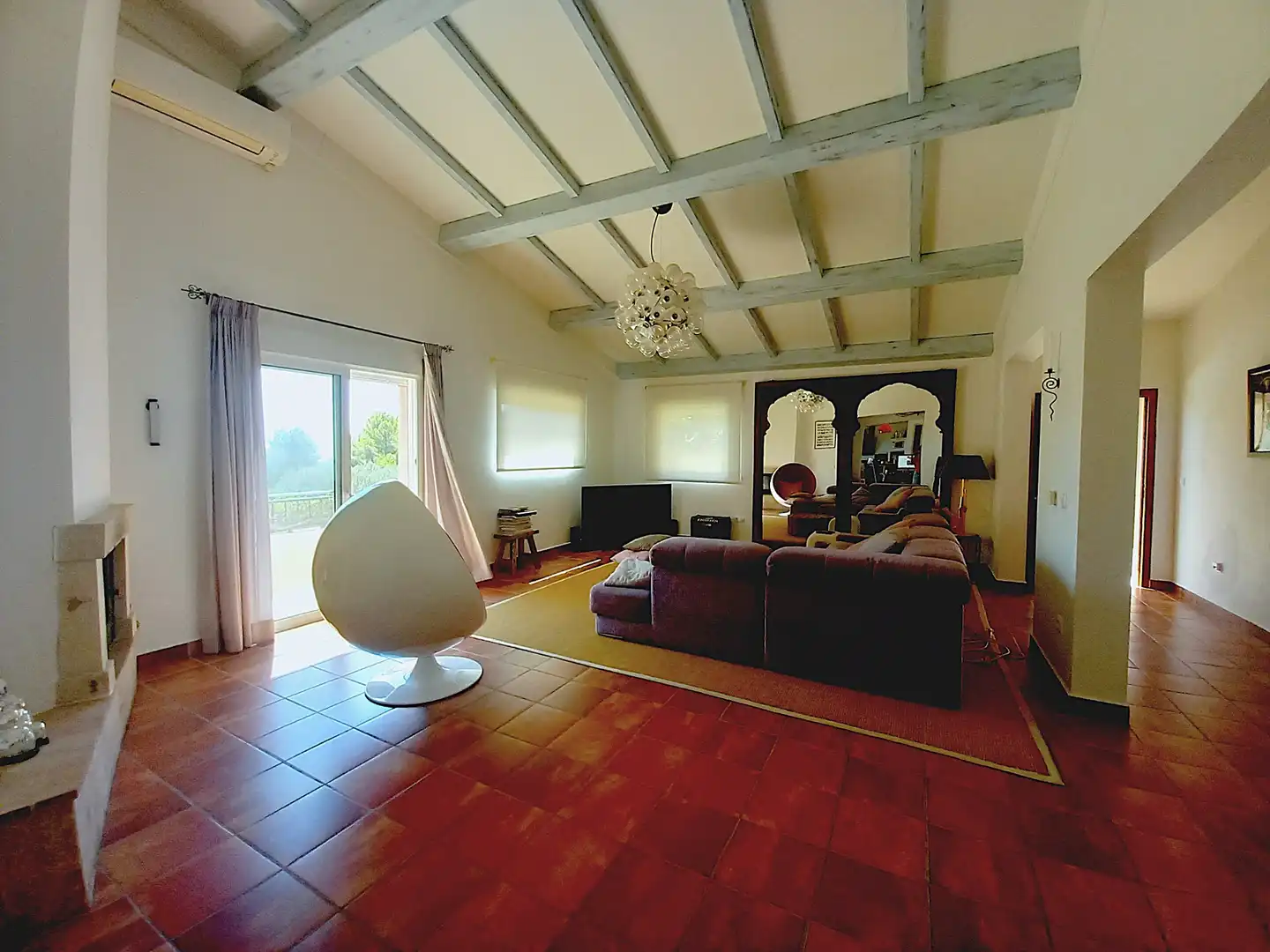 Wohnzimmer von Haus oder Chalet zum Verkauf in El Castell de Guadalest mit Klimaanlage, Privatgarten und Terrasse