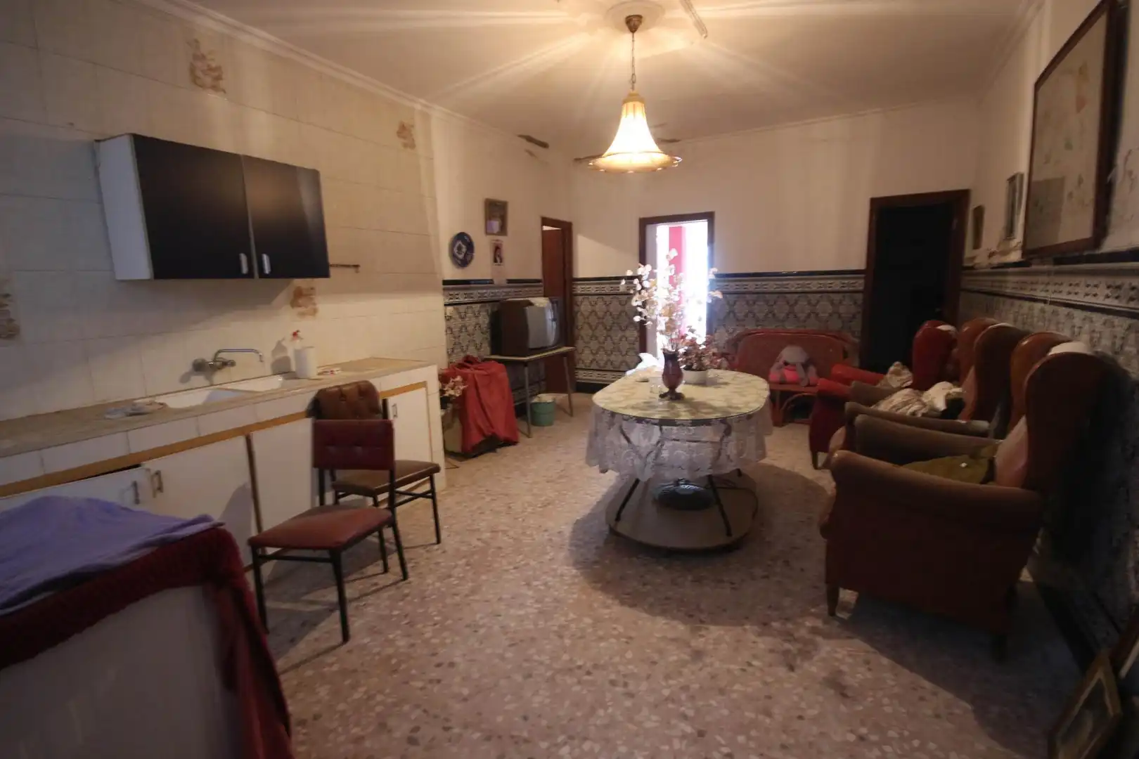 Cuina de Casa o xalet en venda en Pueblonuevo del Guadiana amb Terrassa, Traster i Balcó