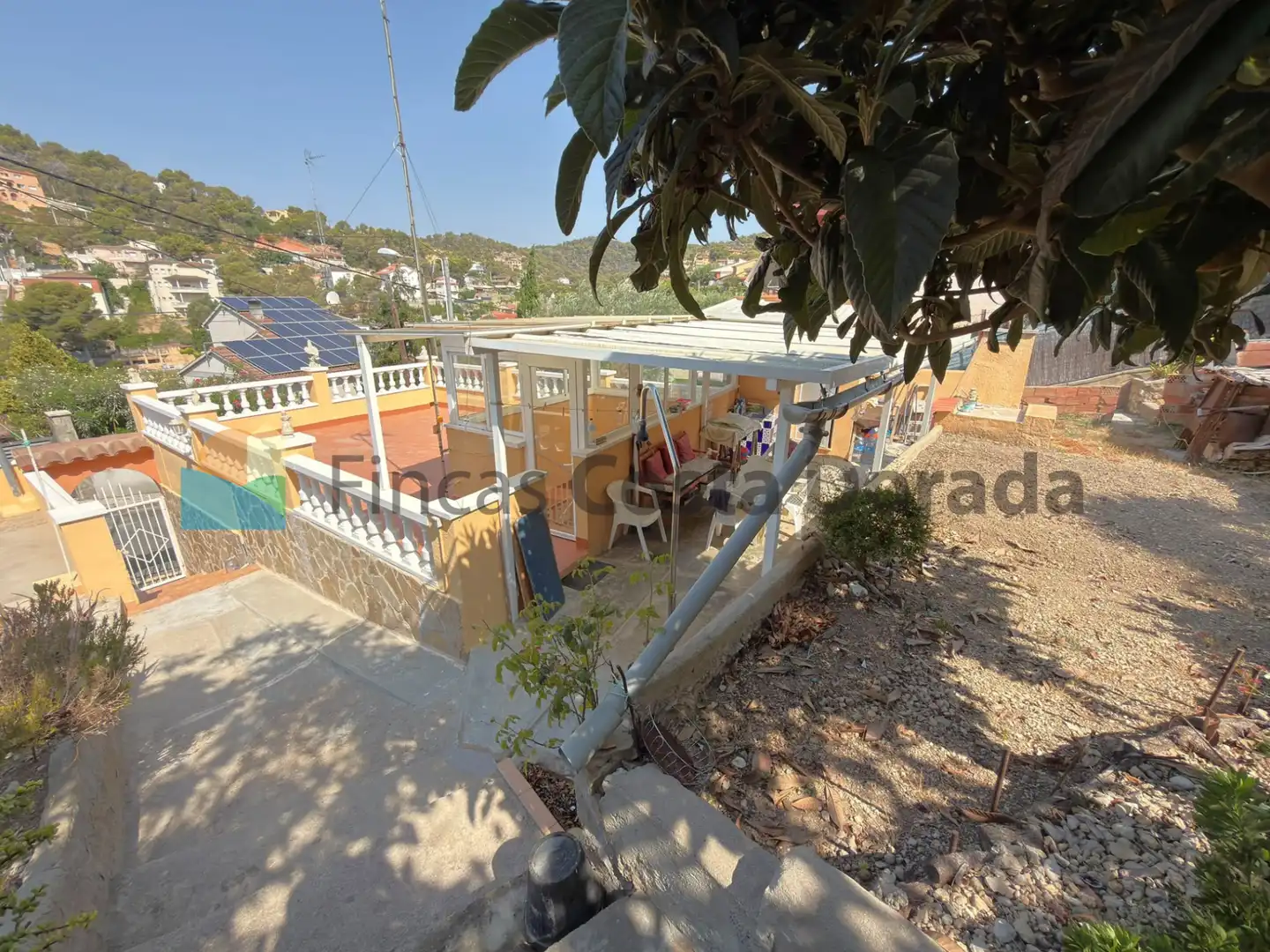 Terrassa de Casa o xalet en venda en Cubelles amb Aire condicionat, Jardí privat i Terrassa