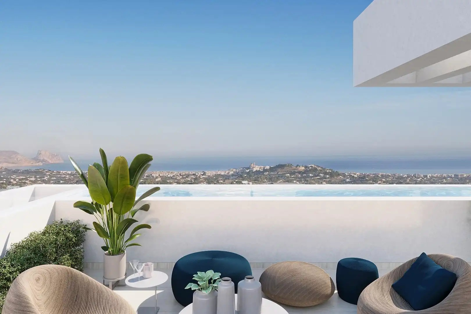 Terraza de Piso en venta en La Nucia con Aire acondicionado, Calefacción y Jardín privado