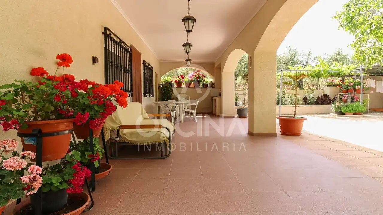 Terraza de Finca rústica en venta en Onil con Aire acondicionado y Terraza