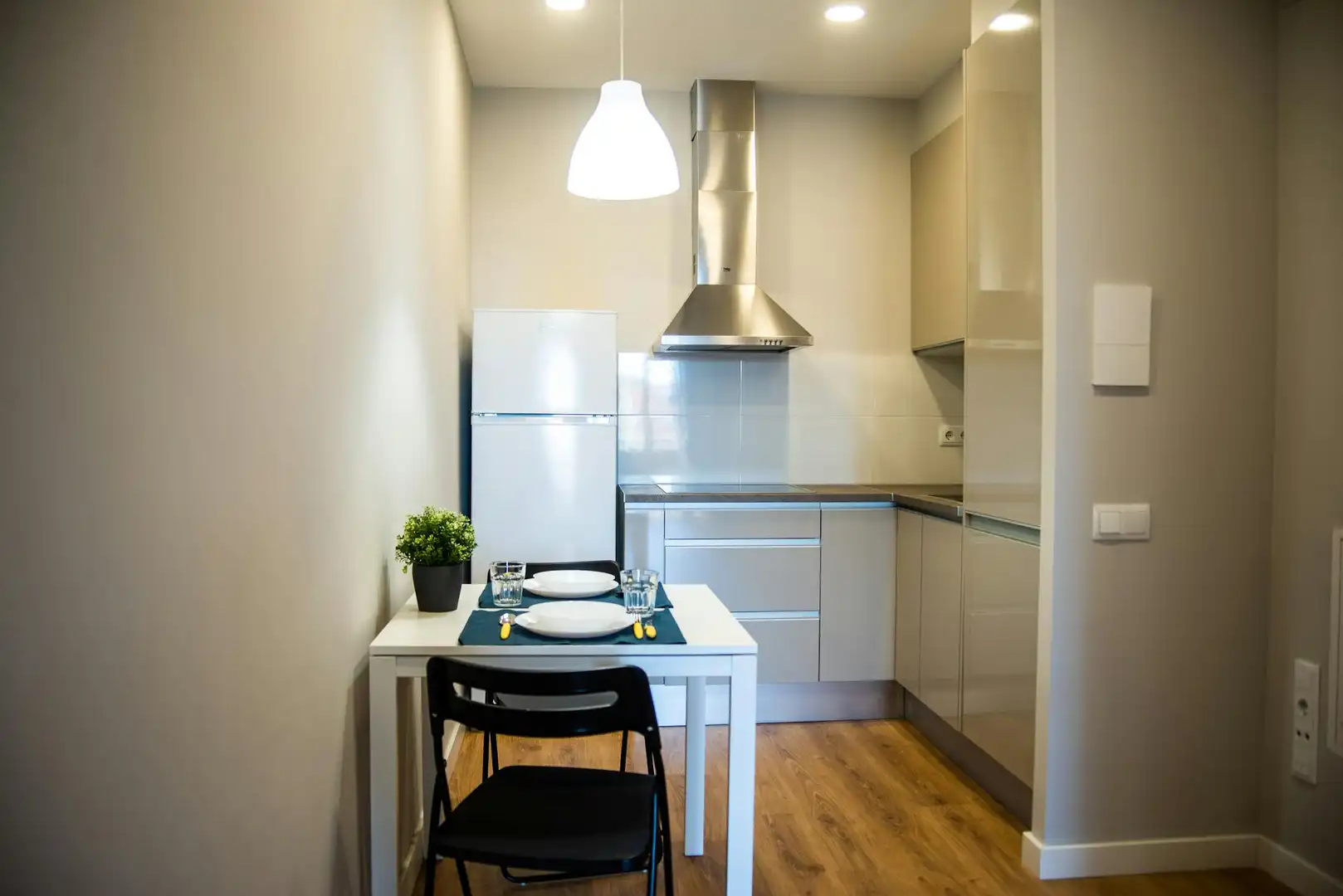 Kitchen of Flat for rent in Barcelona  with Air Conditioner, Heating and Furnished