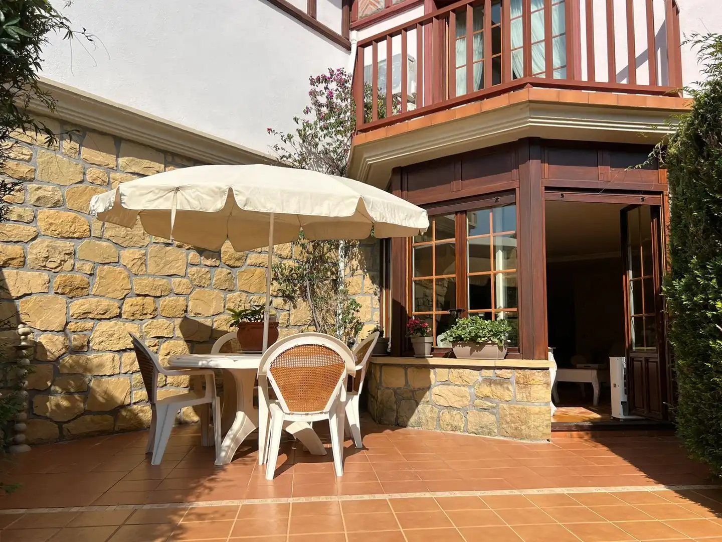 Terraza de Casa adosada en venta en Zarautz con Aire acondicionado, Calefacción y Jardín privado