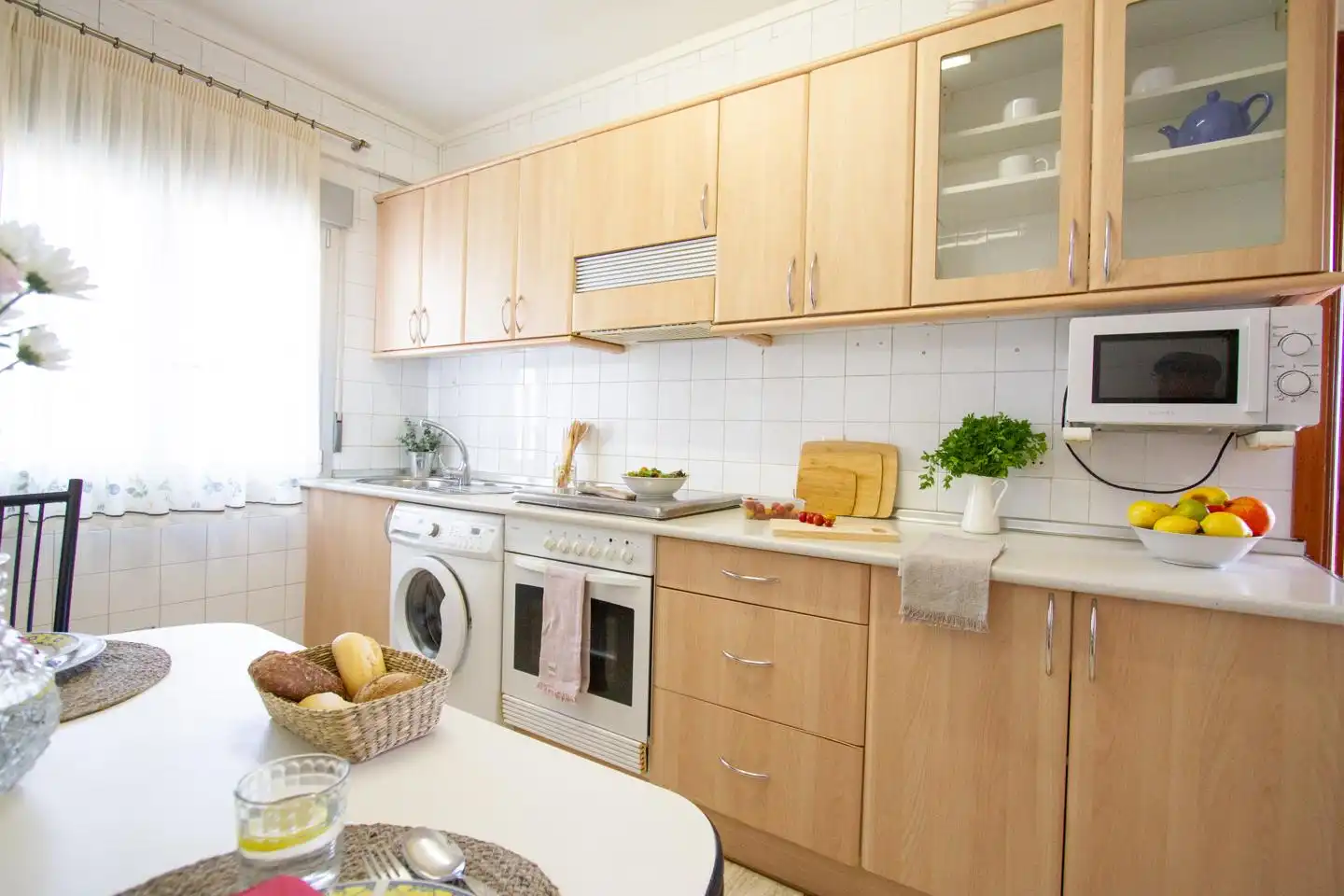 Cocina de Ático en venta en Ansoáin / Antsoain con Calefacción, Terraza y Amueblado
