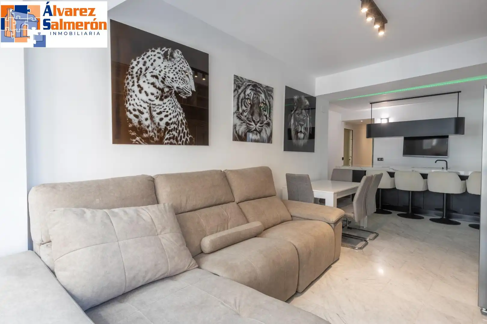 Living room of Flat for rent in Granada  with Air Conditioner and Furnished