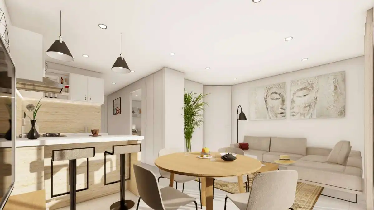 Living room of Houses for sale in Cartagena  with Furnished