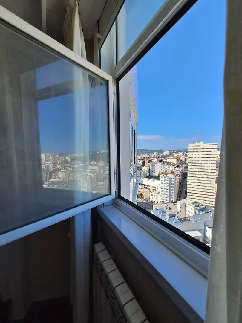 Terraza de Piso de alquiler en A Coruña Capital  con Calefacción, Terraza y Amueblado