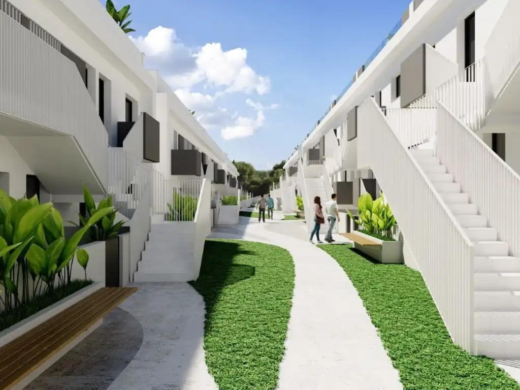 Vista exterior de Casa o chalet en venta en Torrevieja con Aire acondicionado, Jardín privado y Piscina
