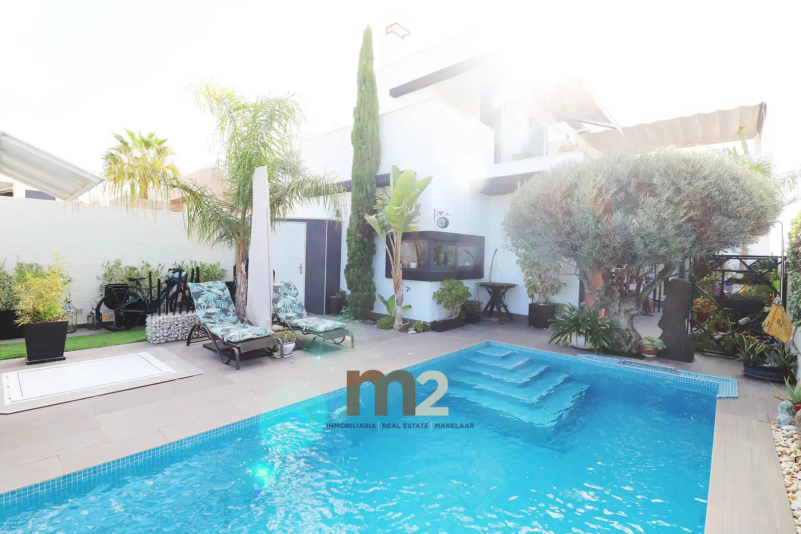 Piscina de Casa o xalet en venda en Rojales amb Aire condicionat, Jardí privat i Terrassa