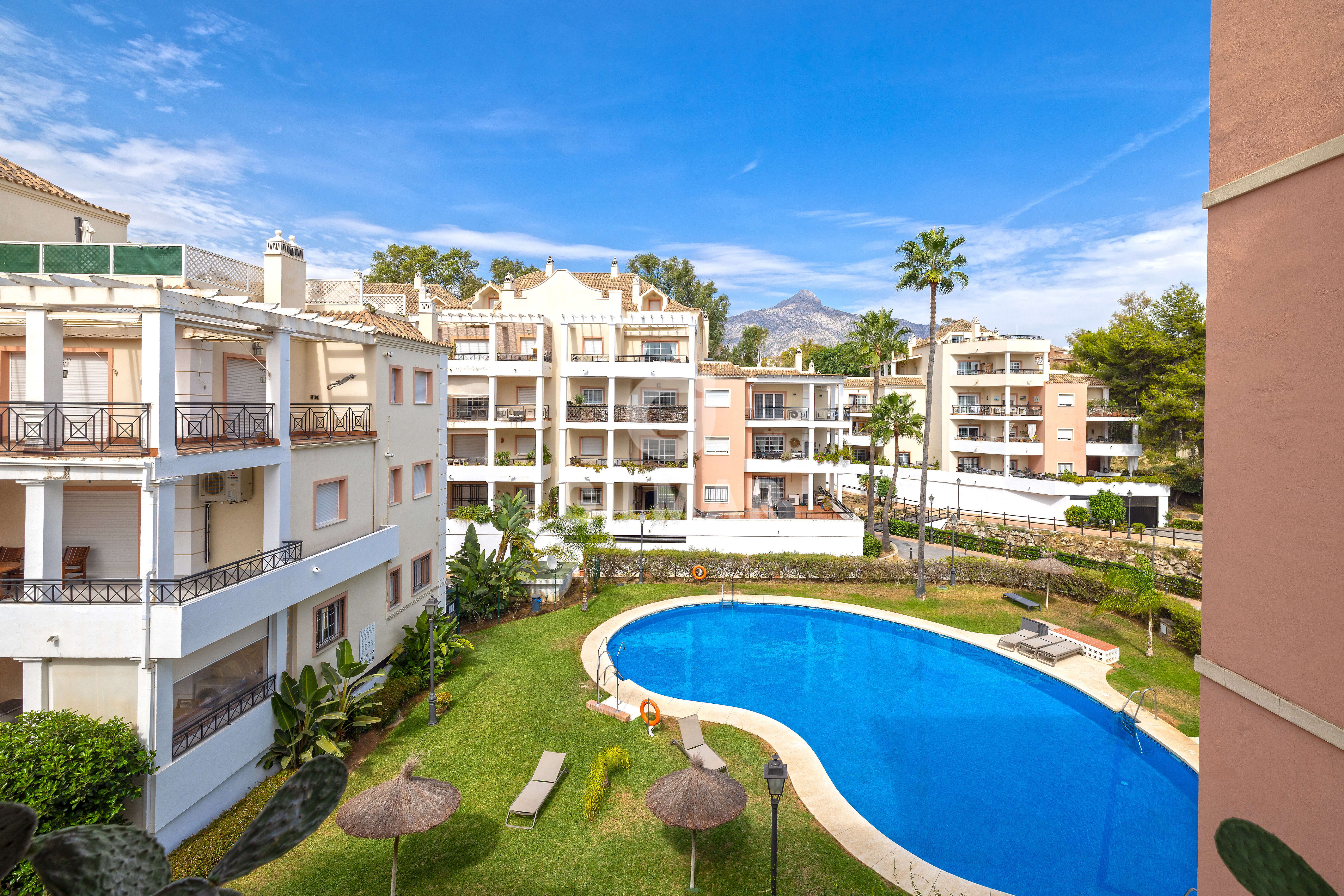 Exterior view of Apartment for sale in Marbella  with Heating, Storage room and Swimming Pool