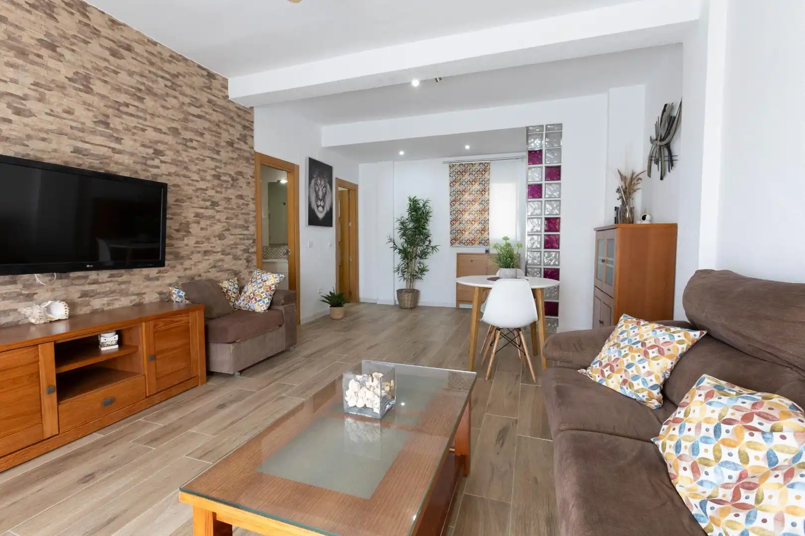 Sala de estar de Apartamento en venta en Torremolinos con Jardín privado, Terraza y Piscina comunitaria