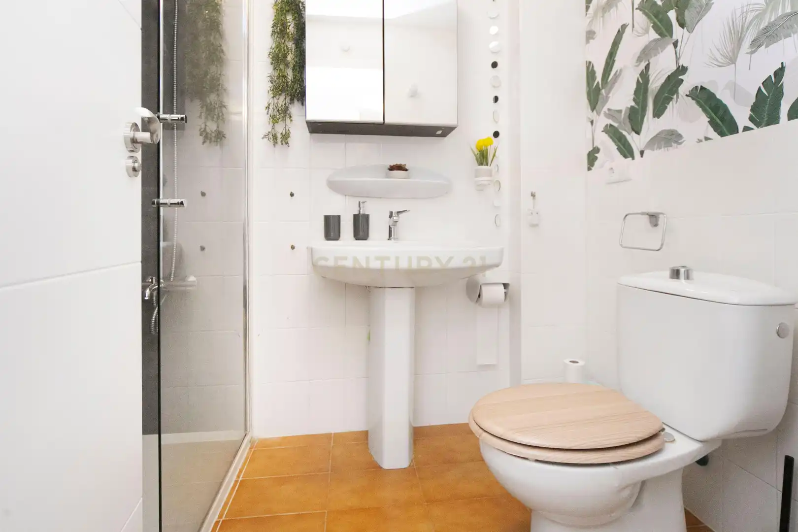 Bany de Apartament de lloguer en Calpe / Calp amb Aire condicionat, Rentadora i Microones