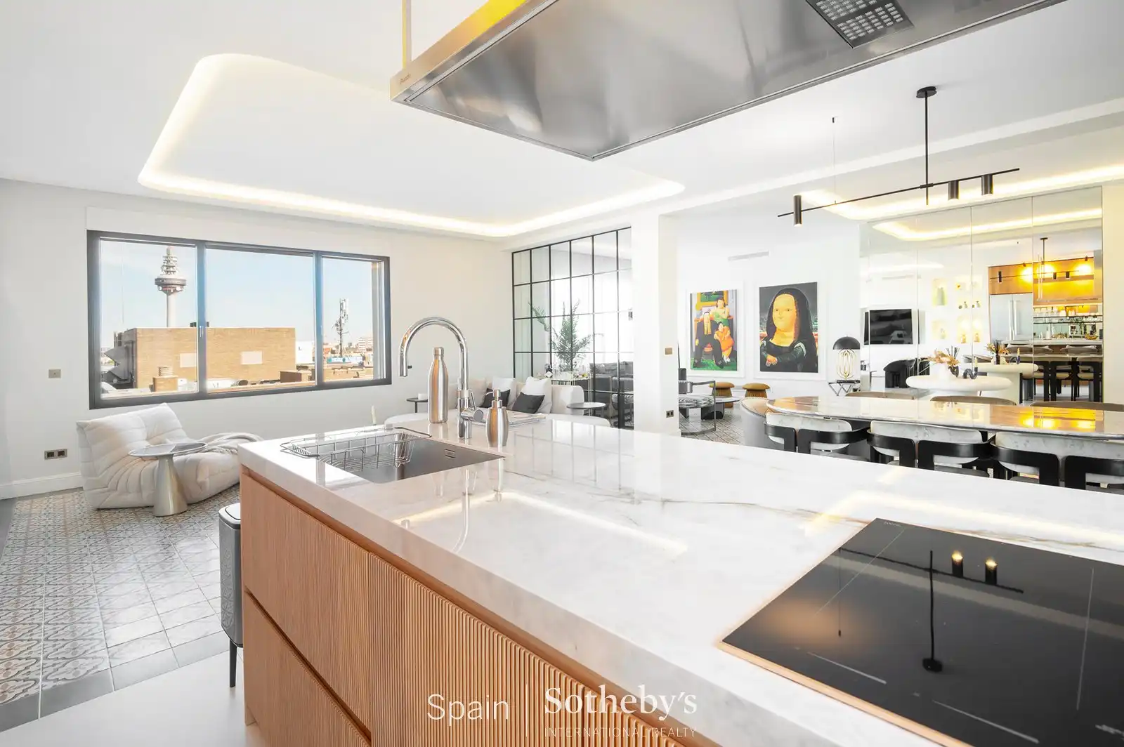 Kitchen of Attic for sale in Madrid  with Air Conditioner, Terrace and Storage room