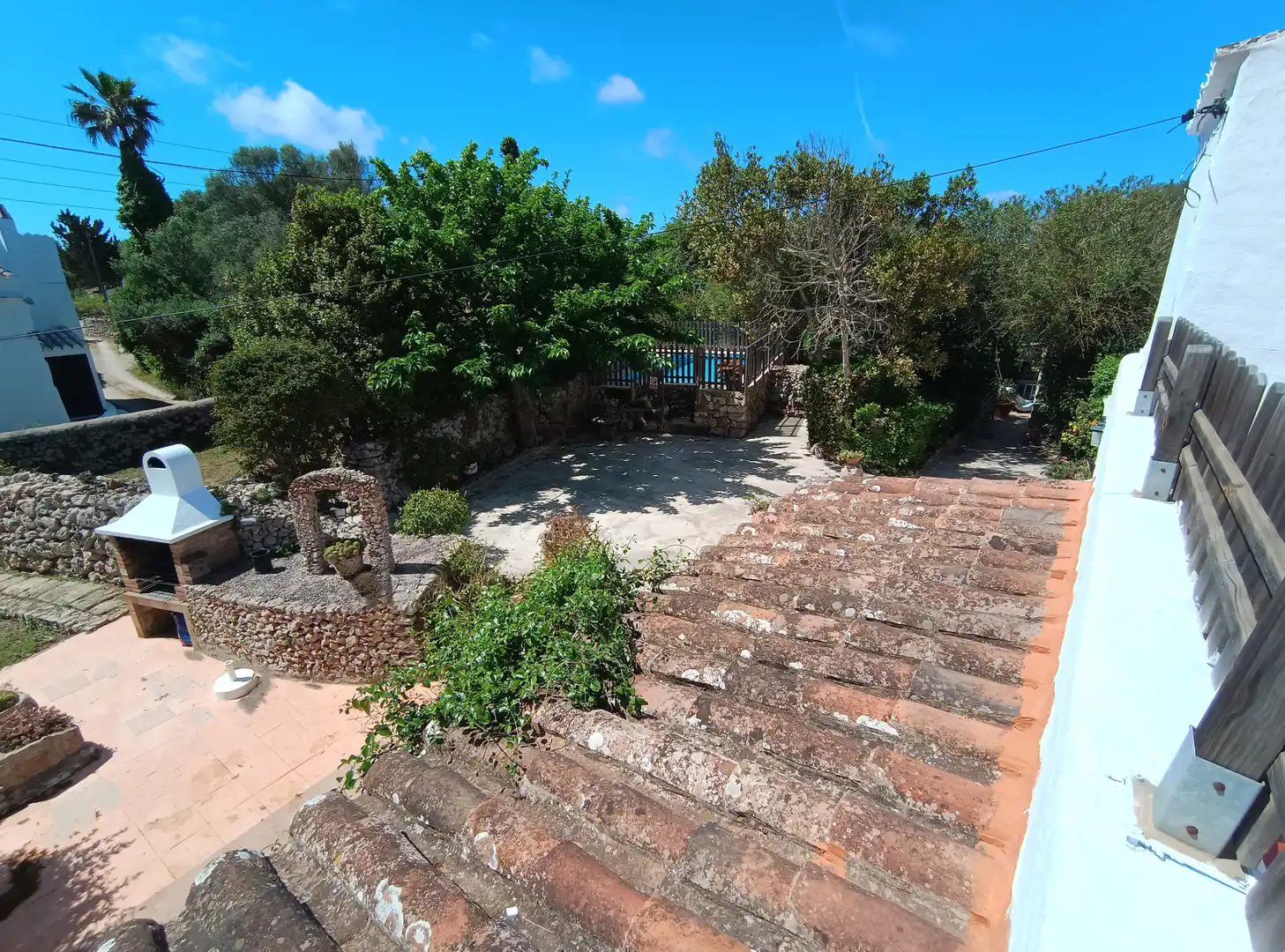 Terraza de Finca rústica en venta en Es Castell con Aire acondicionado, Calefacción y Jardín privado