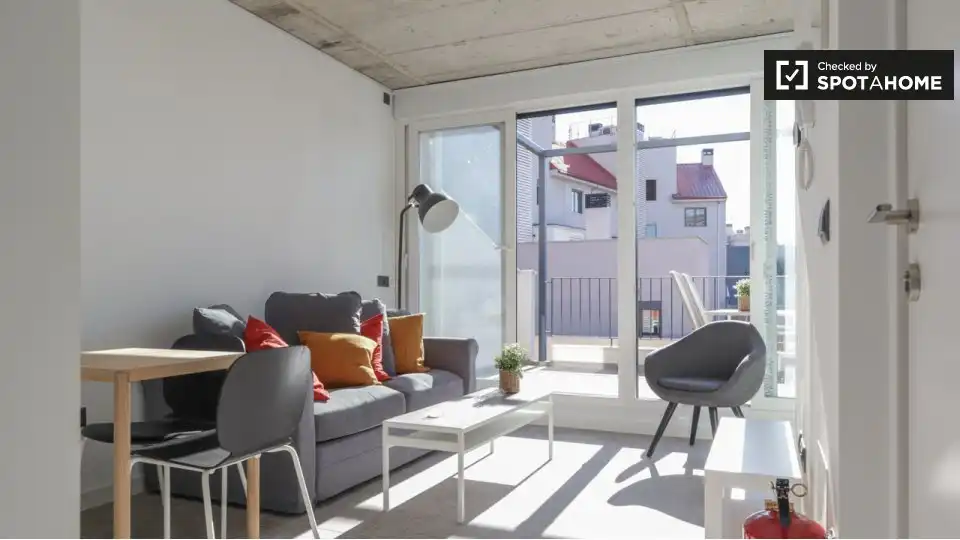 Appartamento con terrazza in affitto a Barrio de Salamanca