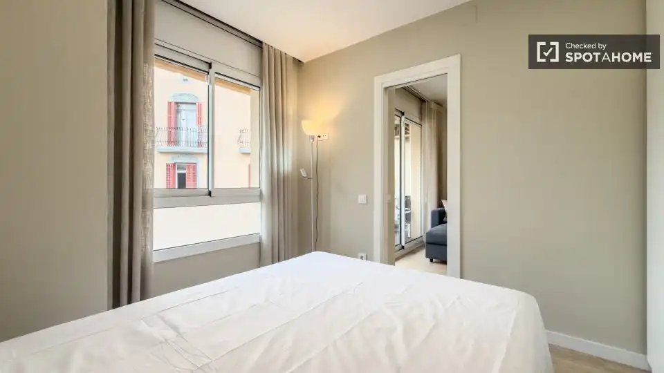Habitación de Piso de alquiler en Barcelona con Aire acondicionado, Calefacción y Amueblado