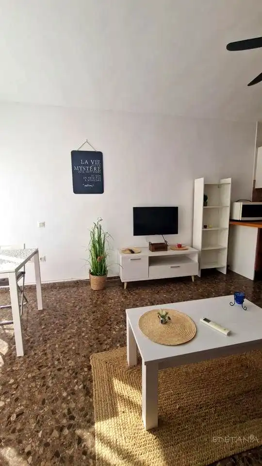 Sala d'estar de Pis de lloguer en Moncada amb Aire condicionat i Moblat